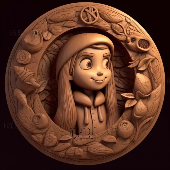 Mabel Pines 4 stl model for CNC